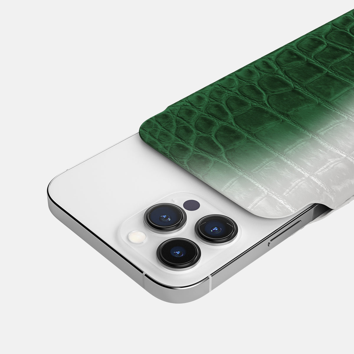 Green iPhone 16 Pro Pouch Case Himalayan Crocodile -5 | Green