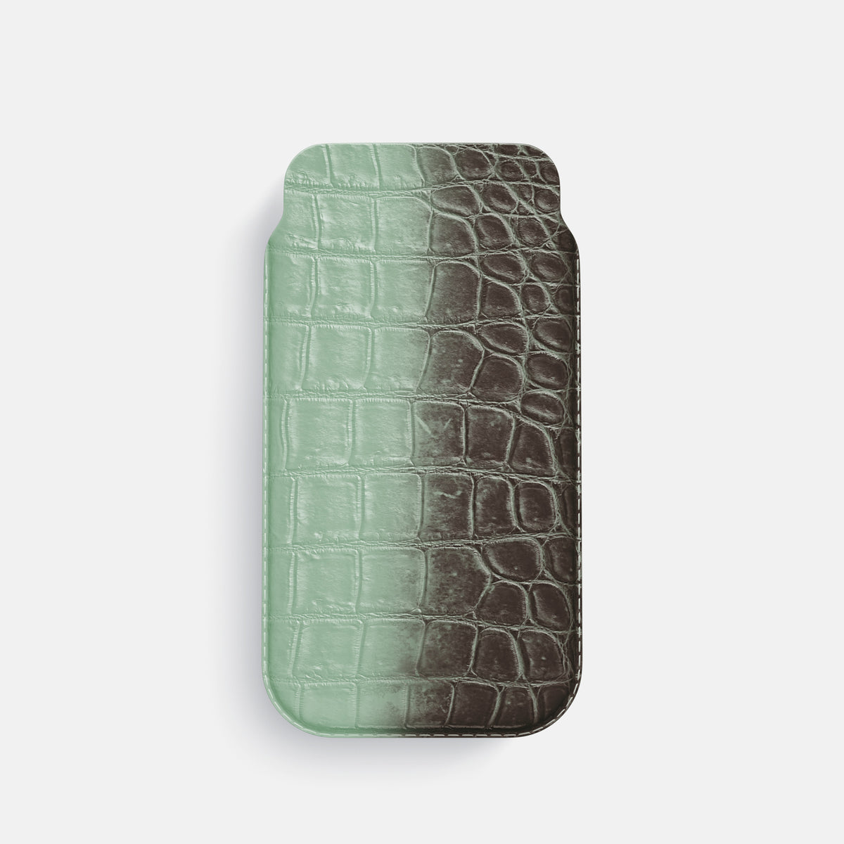 Pistachio iPhone 16 Pro Pouch Case Himalayan Crocodile -1 | Pistachio