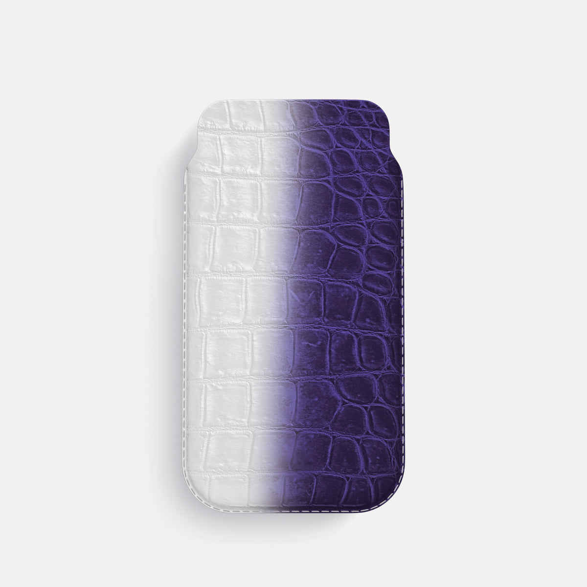 Purple iPhone 16 Pro Pouch Case Himalayan Crocodile -1 | Purple