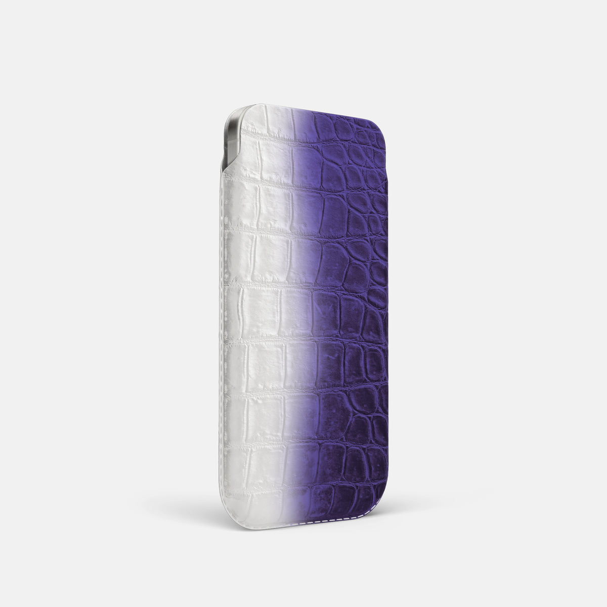 Purple iPhone 16 Pro Pouch Case Himalayan Crocodile -2 | Purple