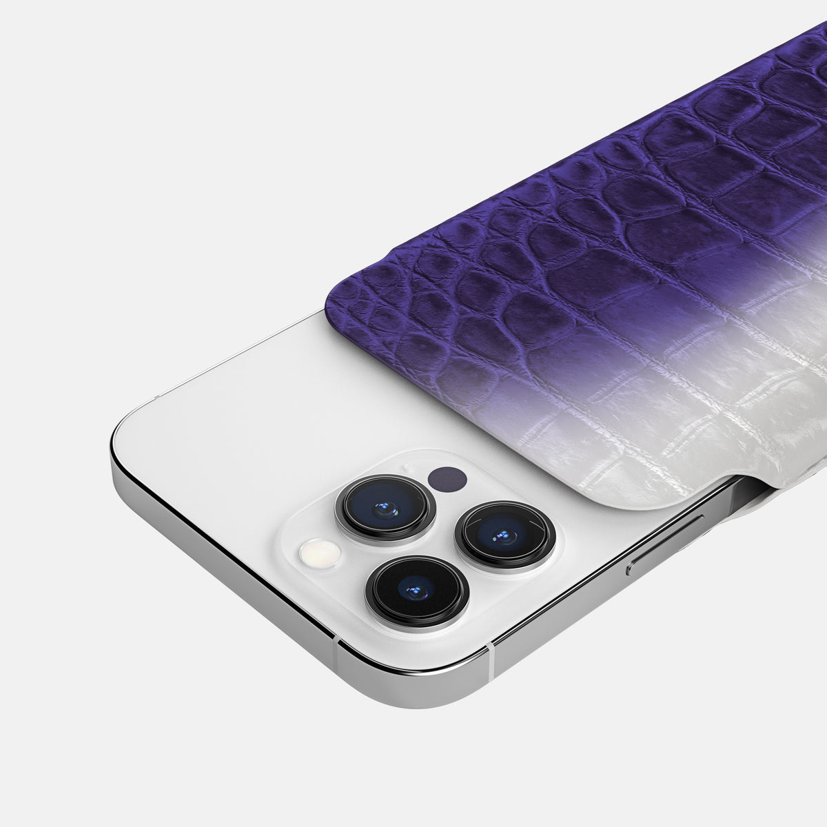 Purple iPhone 16 Pro Pouch Case Himalayan Crocodile -5 | Purple