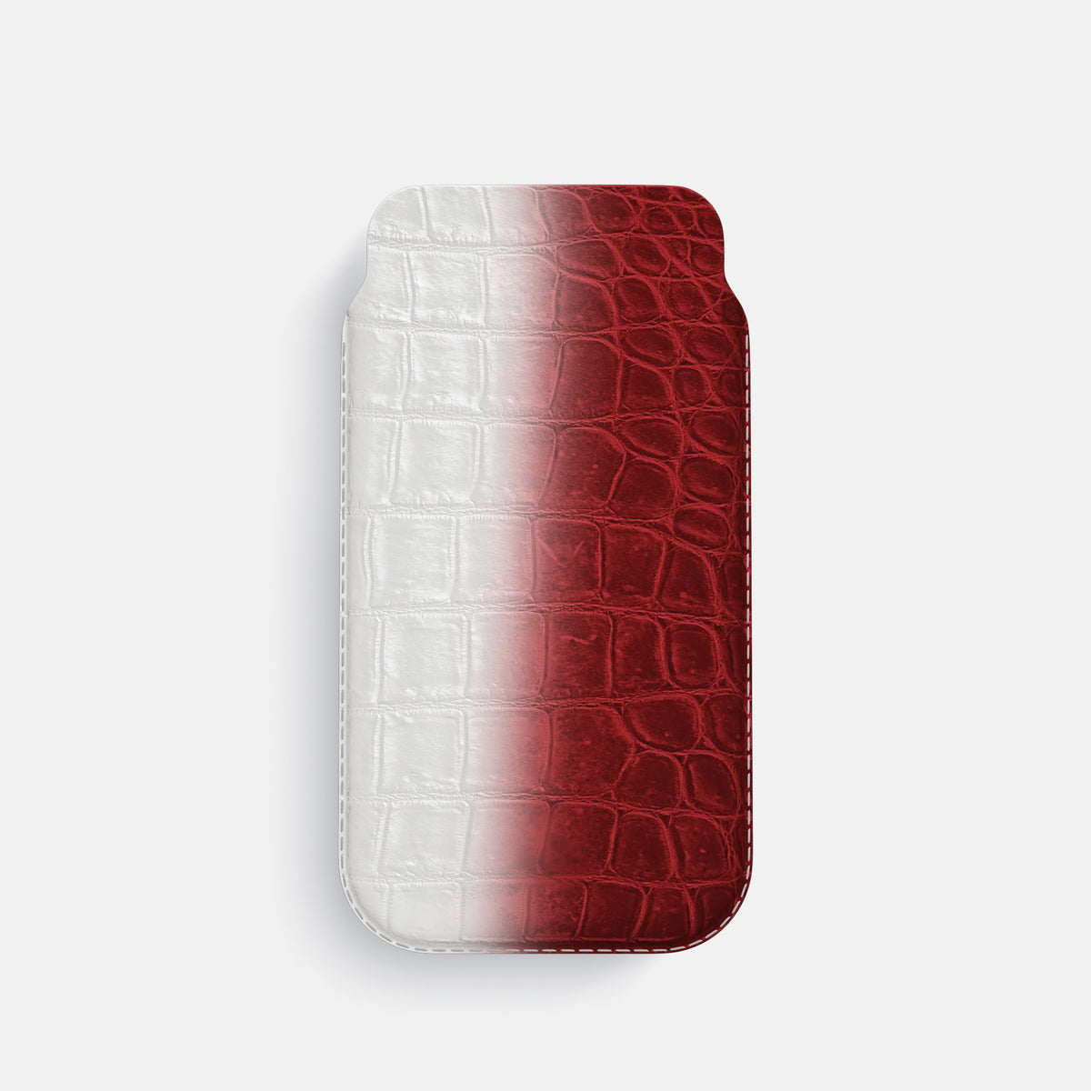Red iPhone 16 Pro Pouch Case Himalayan Crocodile -1 | Red