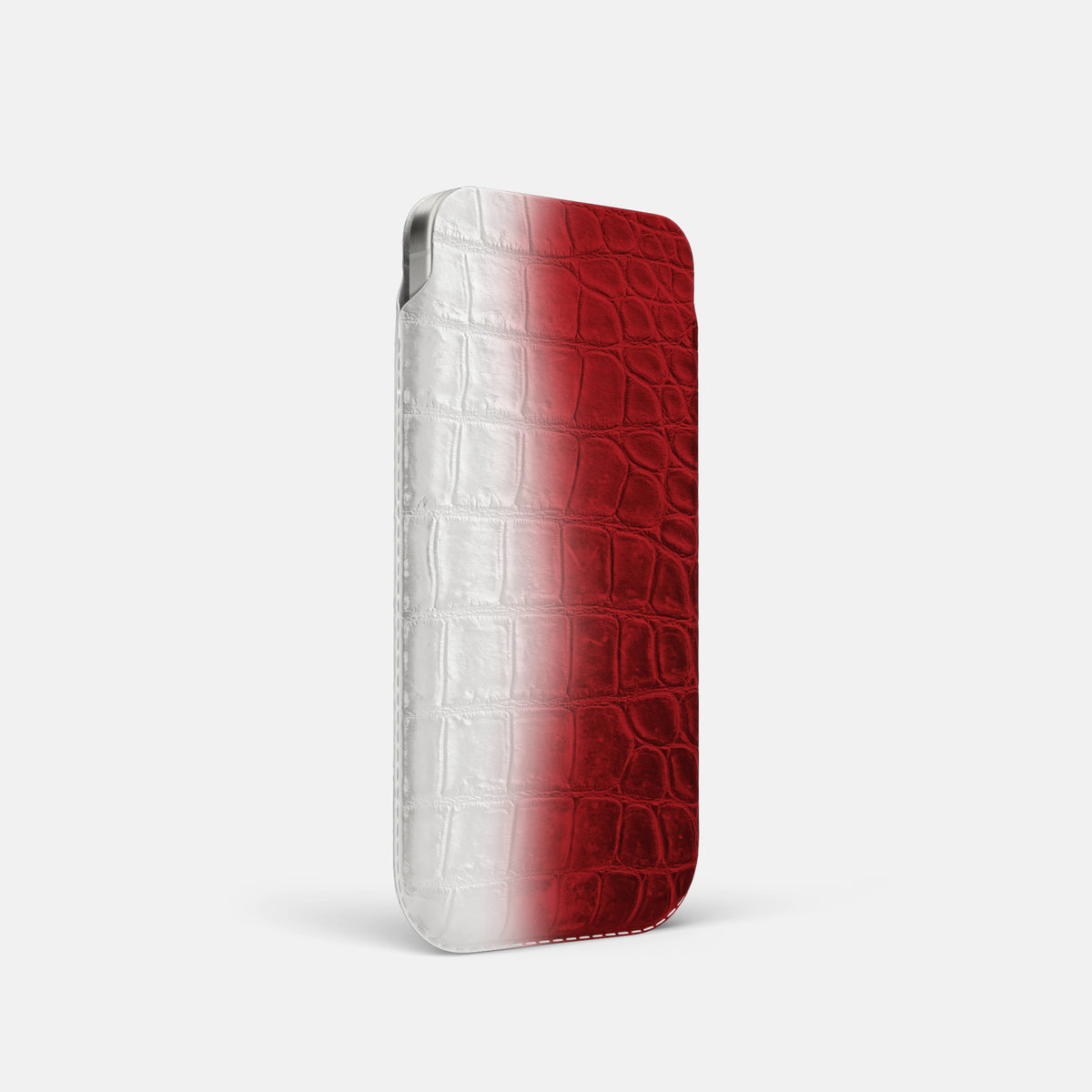Red iPhone 16 Pro Pouch Case Himalayan Crocodile -2 | Red