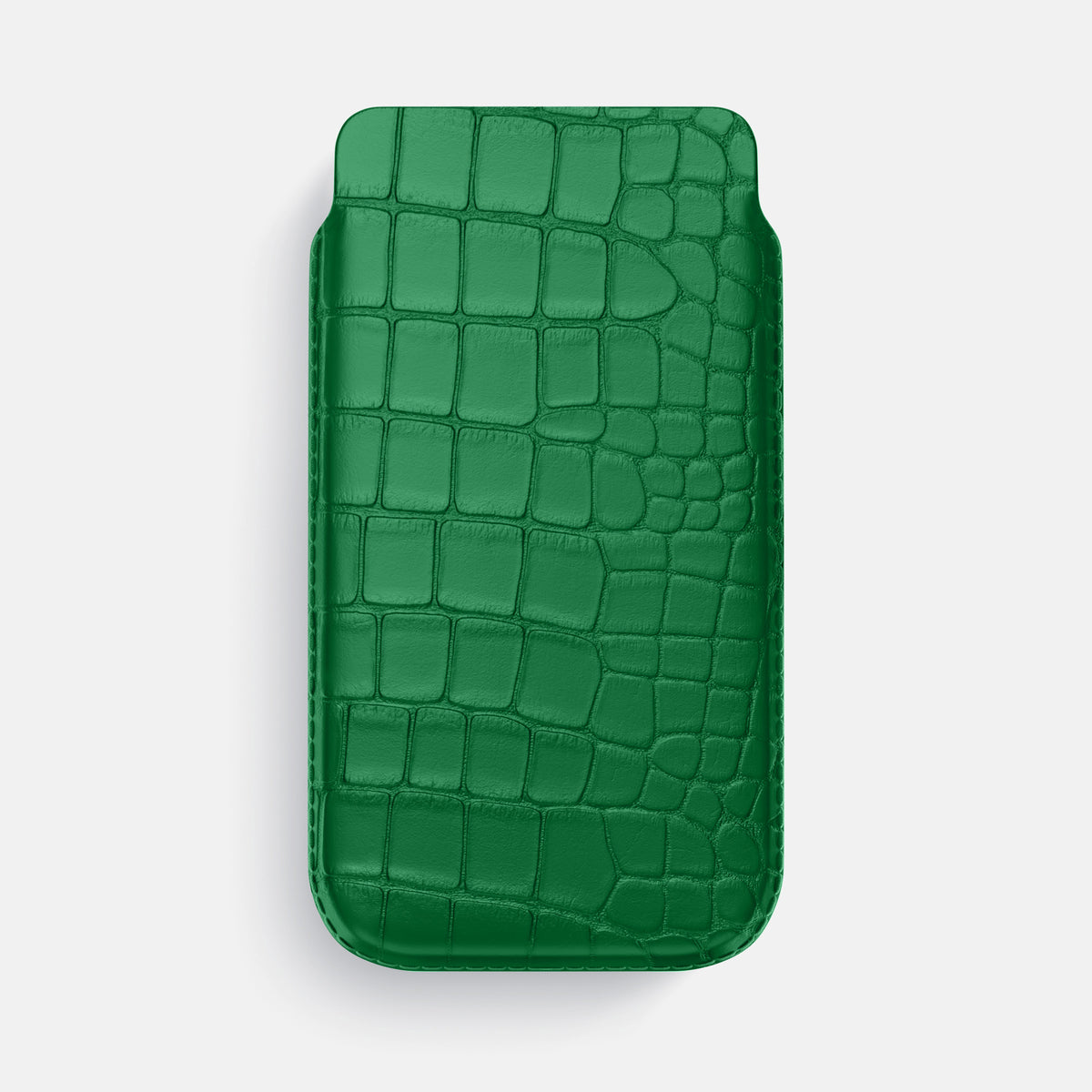 Forest-Green iPhone 16 Pro Max Pouch Case Alligator -1 | Forest-Green