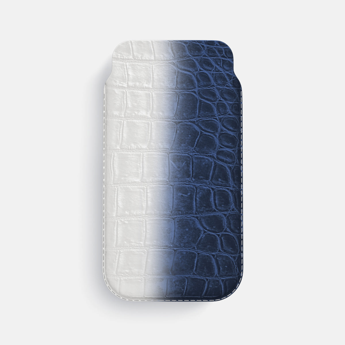 Navy Blue iPhone 16 Pro Max Pouch Case Himalayan Crocodile -1 | Navy-Blue