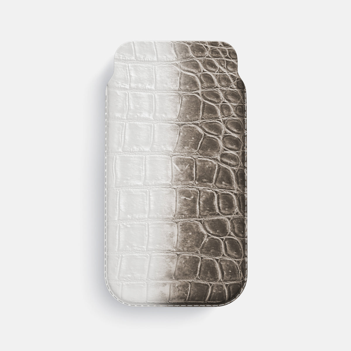 Dark-Brown iPhone 16 Pro Max Pouch Case Himalayan Crocodile -1 | Dark-Brown