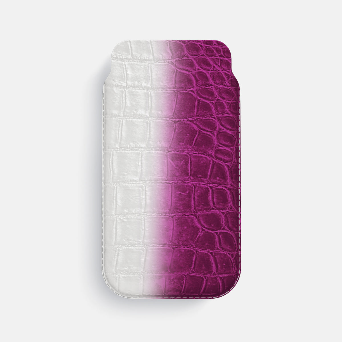 Fuchsia iPhone 16 Pro Max Pouch Case Himalayan Crocodile -1 | Fuchsia