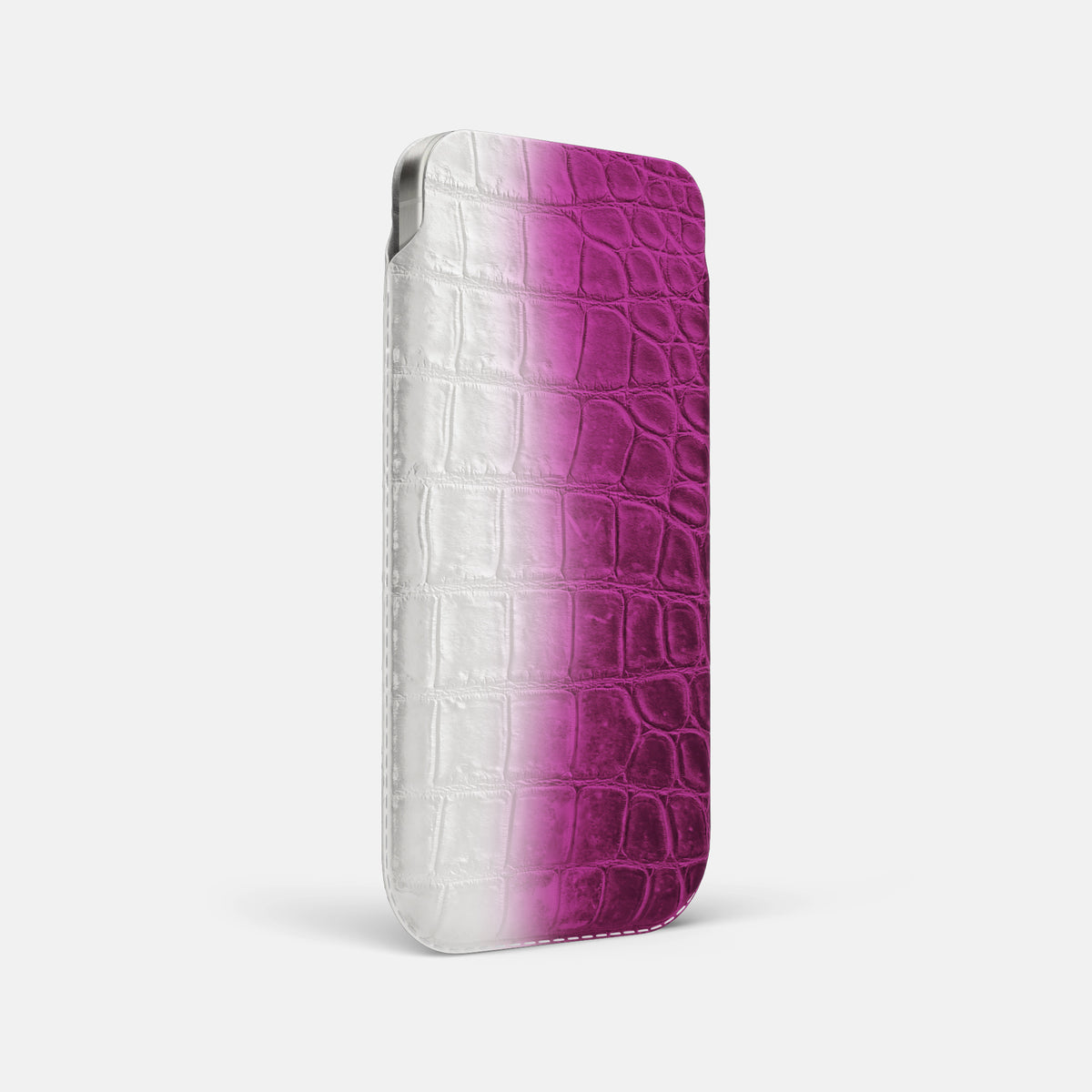 Fuchsia iPhone 16 Pro Max Pouch Case Himalayan Crocodile -2 | Fuchsia