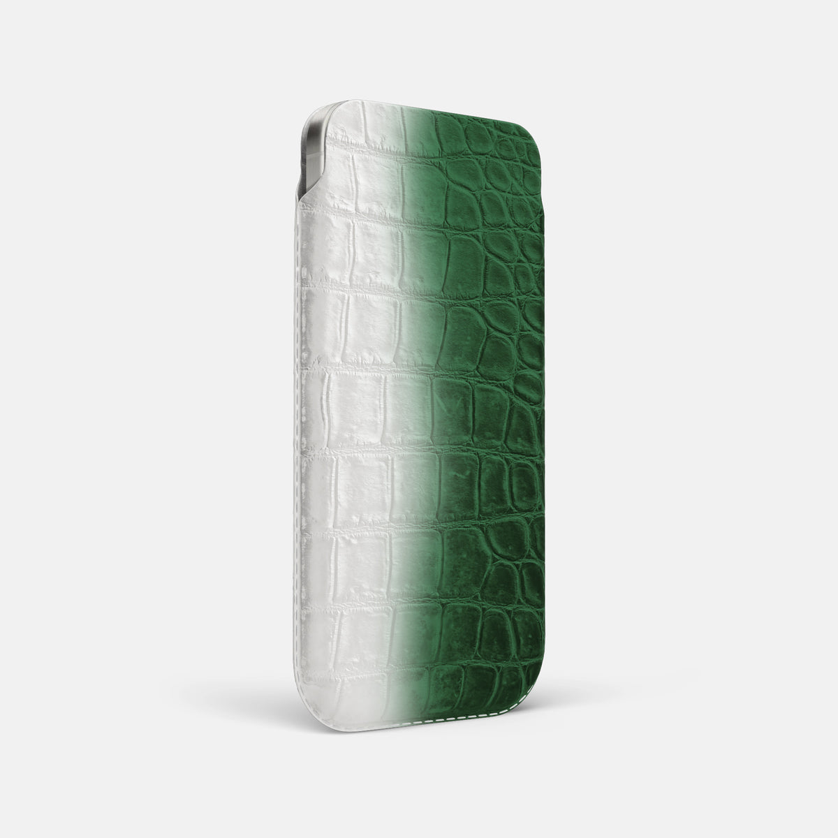 Green iPhone 16 Pro Max Pouch Case Himalayan Crocodile -2 | Green