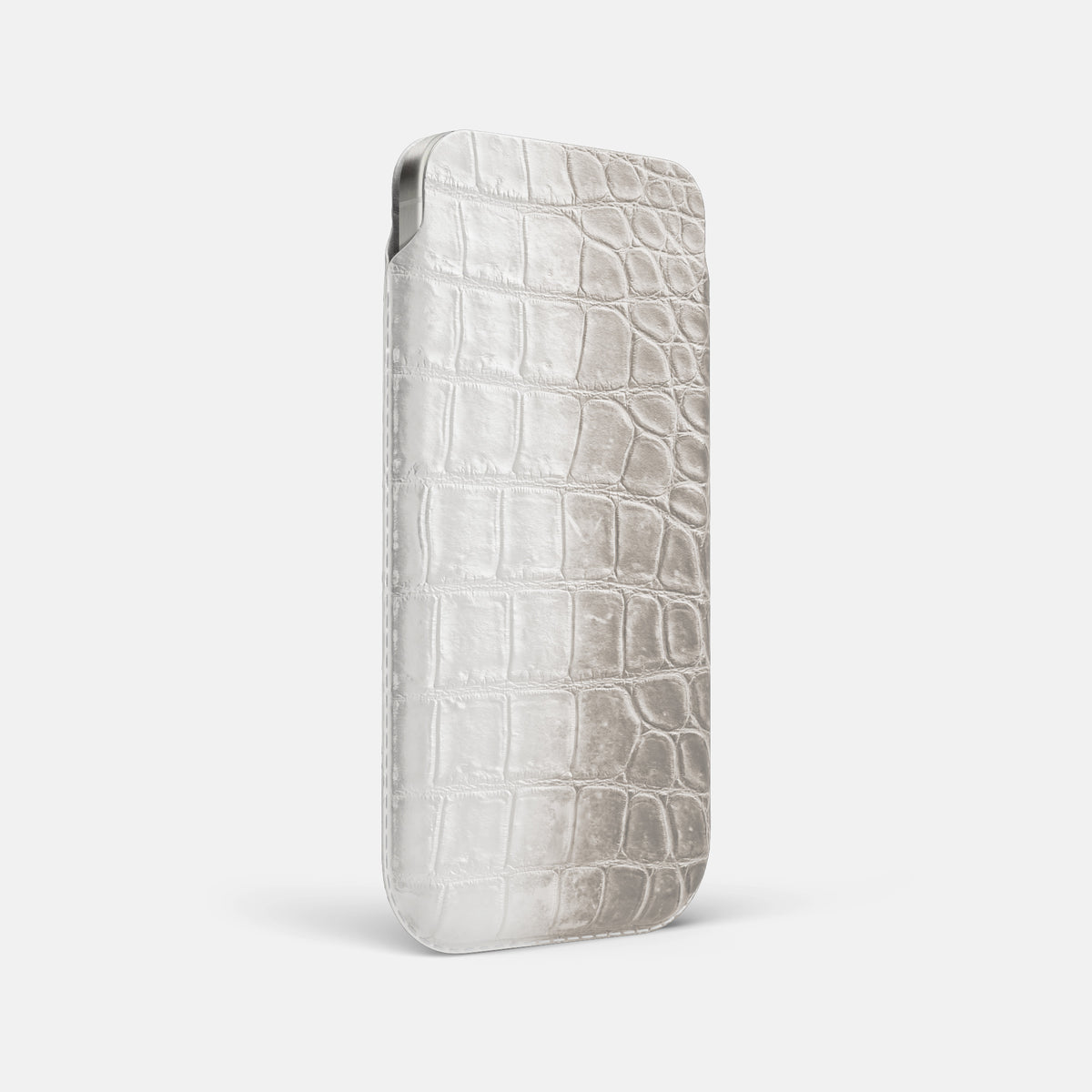 Grey iPhone 16 Pro Max Pouch Case Himalayan Crocodile -2 | Grey