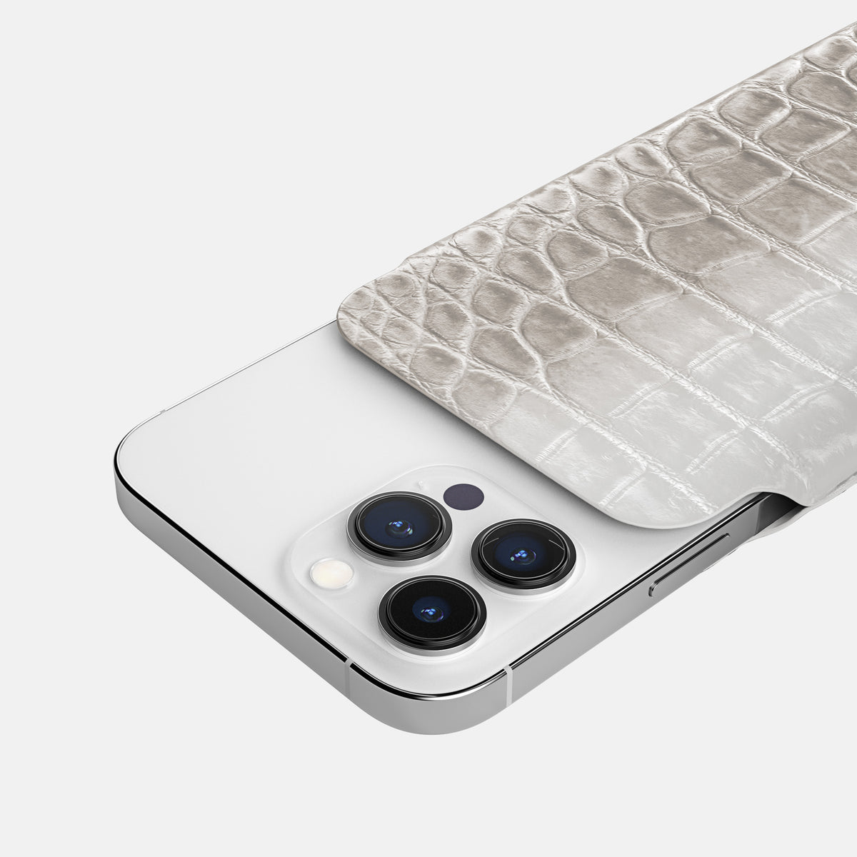 Grey iPhone 16 Pro Max Pouch Case Himalayan Crocodile -5 | Grey