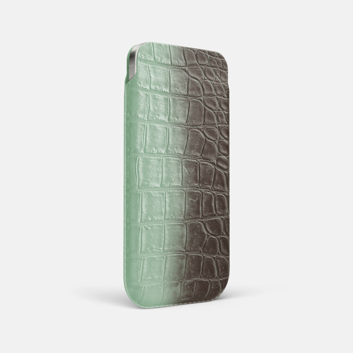 Pistachio iPhone 16 Pro Max Pouch Case Himalayan Crocodile -2 | Pistachio