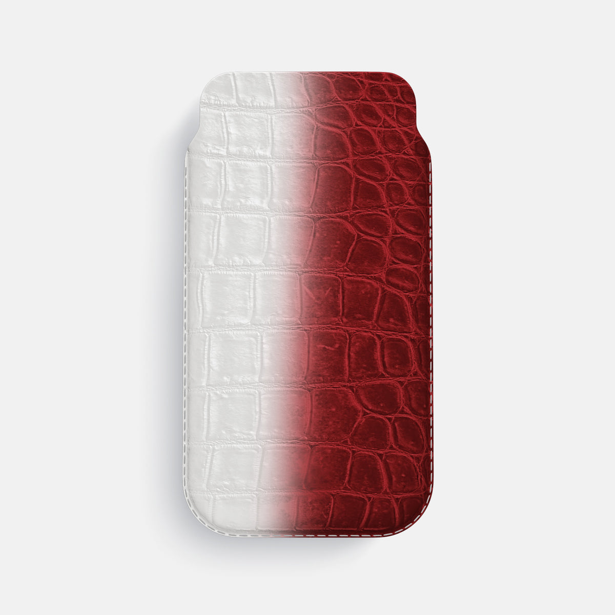 Red iPhone 16 Pro Max Pouch Case Himalayan Crocodile -1 | Red