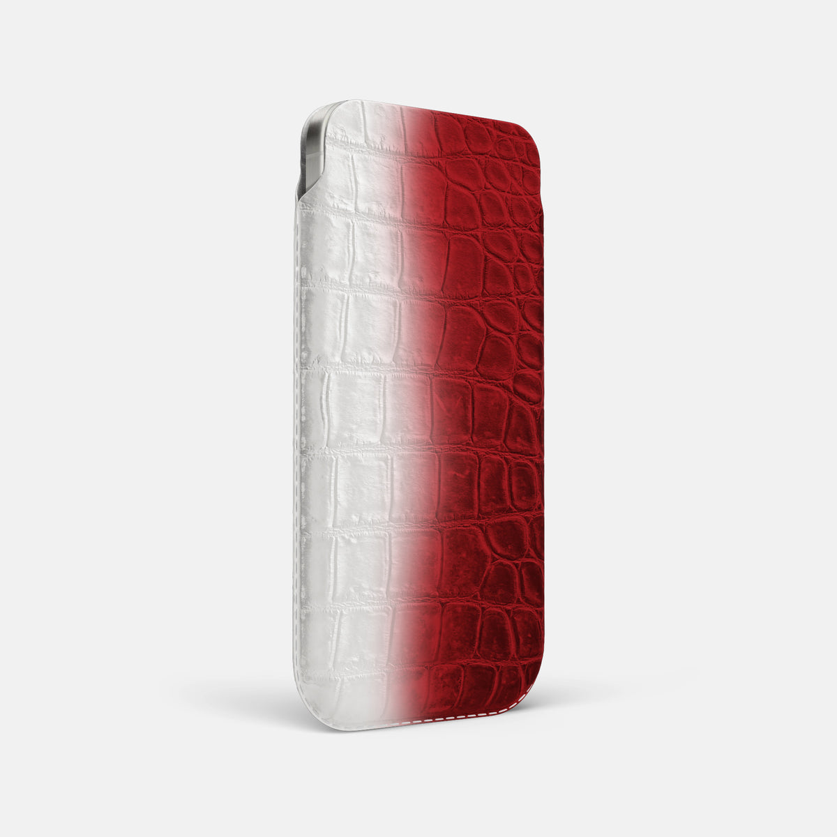 Red iPhone 16 Pro Max Pouch Case Himalayan Crocodile -2 | Red
