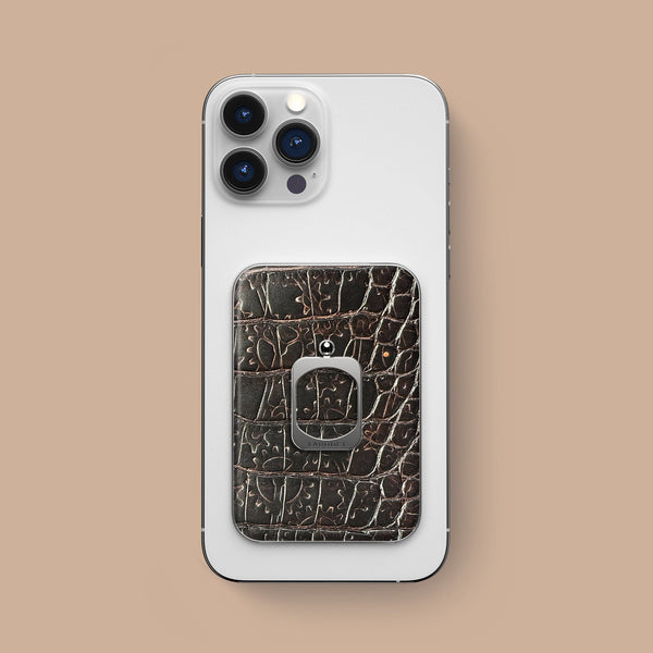 iPhone 15 Pro Max MagSafe Ring 1/1 Horology Brown Alligator