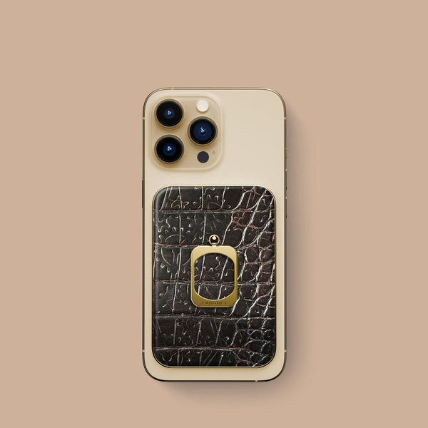 iPhone 15 Pro MagSafe Ring 1/1 Horology Brown Alligator