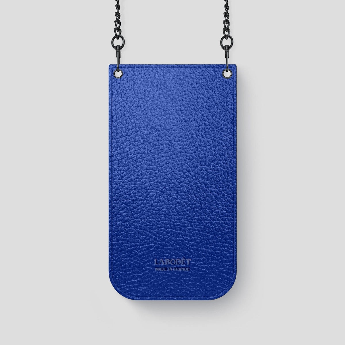 Grey iPhone 14 Pro Crossbody Bag Alligator with Black Metal -3 | Grey-Black