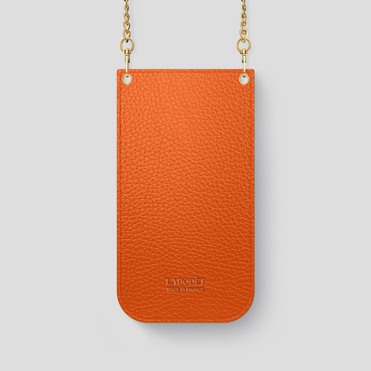 Honey iPhone 14 Pro Crossbody Bag Alligator with Gold Metal -3 | Honey-Gold