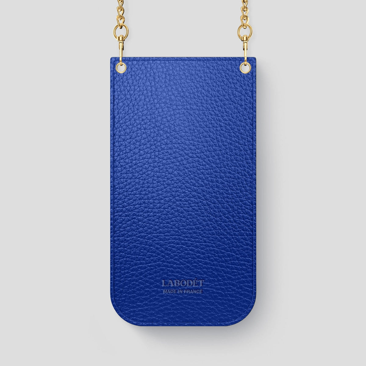 Grey iPhone 14 Pro Max Crossbody Bag Alligator with Gold Metal -3 | Grey-Gold
