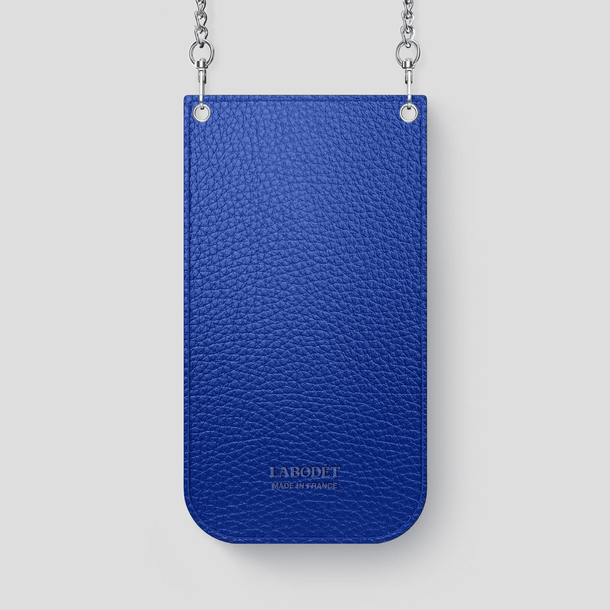 Grey iPhone 14 Pro Max Crossbody Bag Alligator with Steel Metal -3 | Grey-Steel