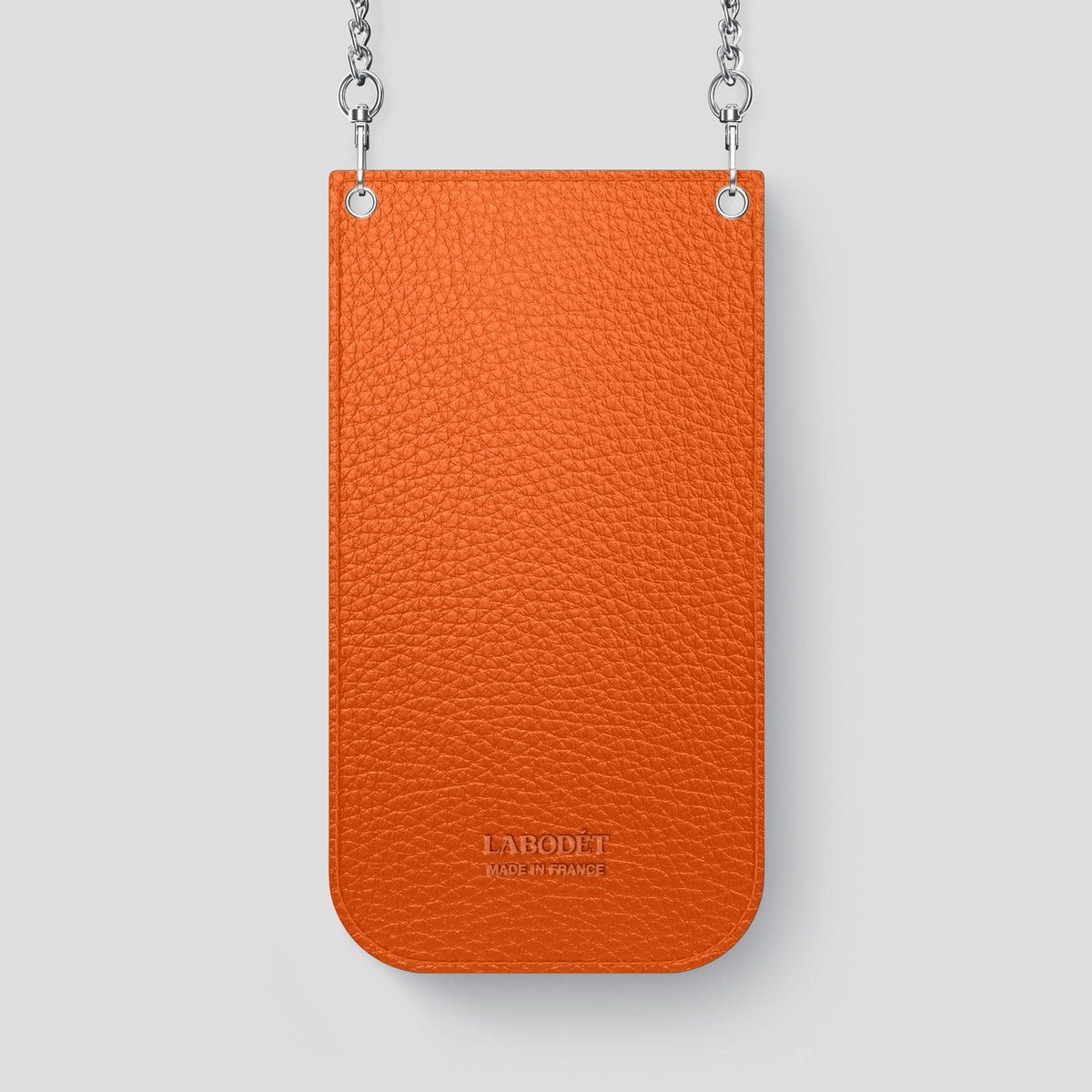Honey iPhone 14 Pro Max Crossbody Bag Alligator with Steel Metal -3 | Honey-Steel