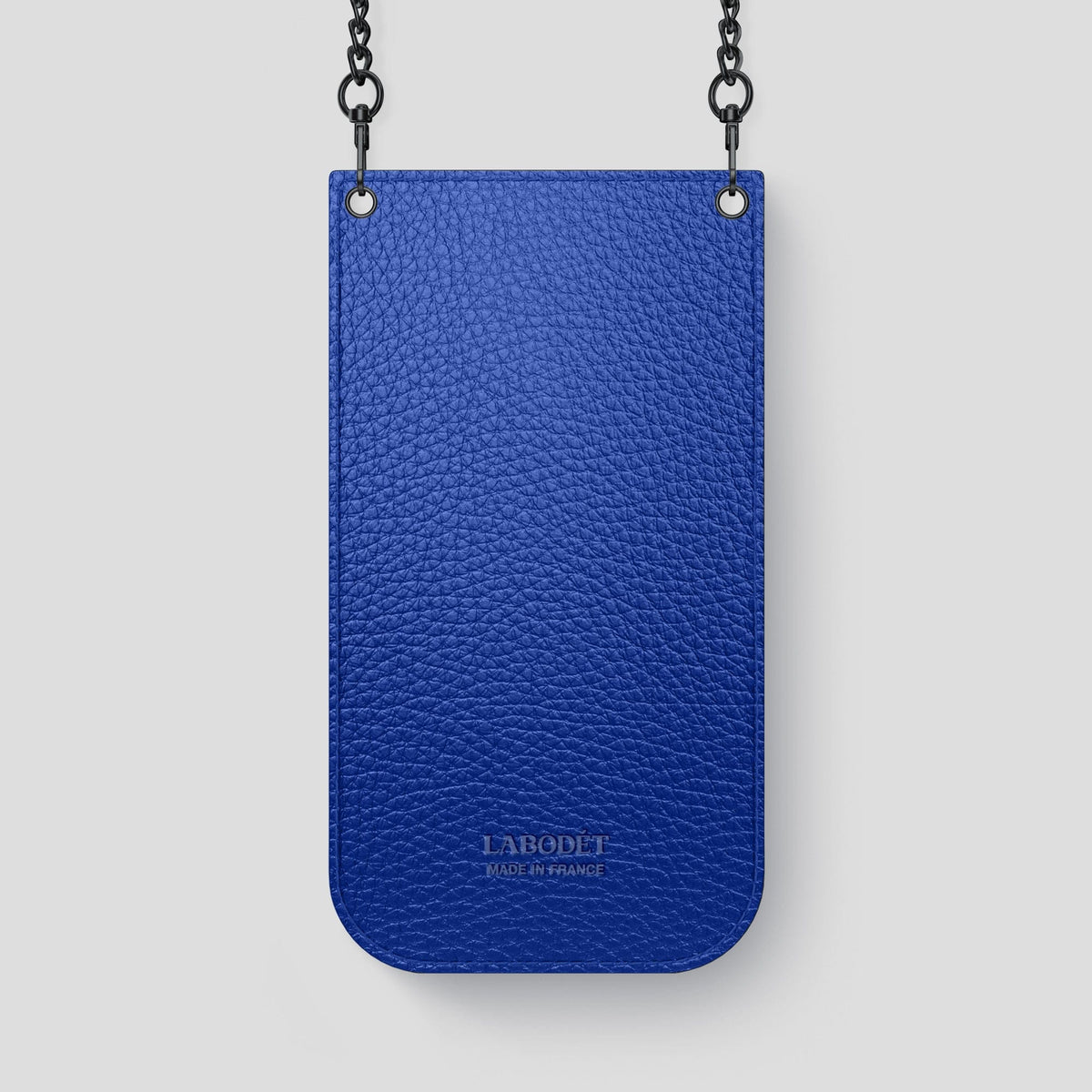 Navy Blue iPhone 14 Pro Max Crossbody Bag Alligator with Black Metal -3 | Navy-Blue-Black