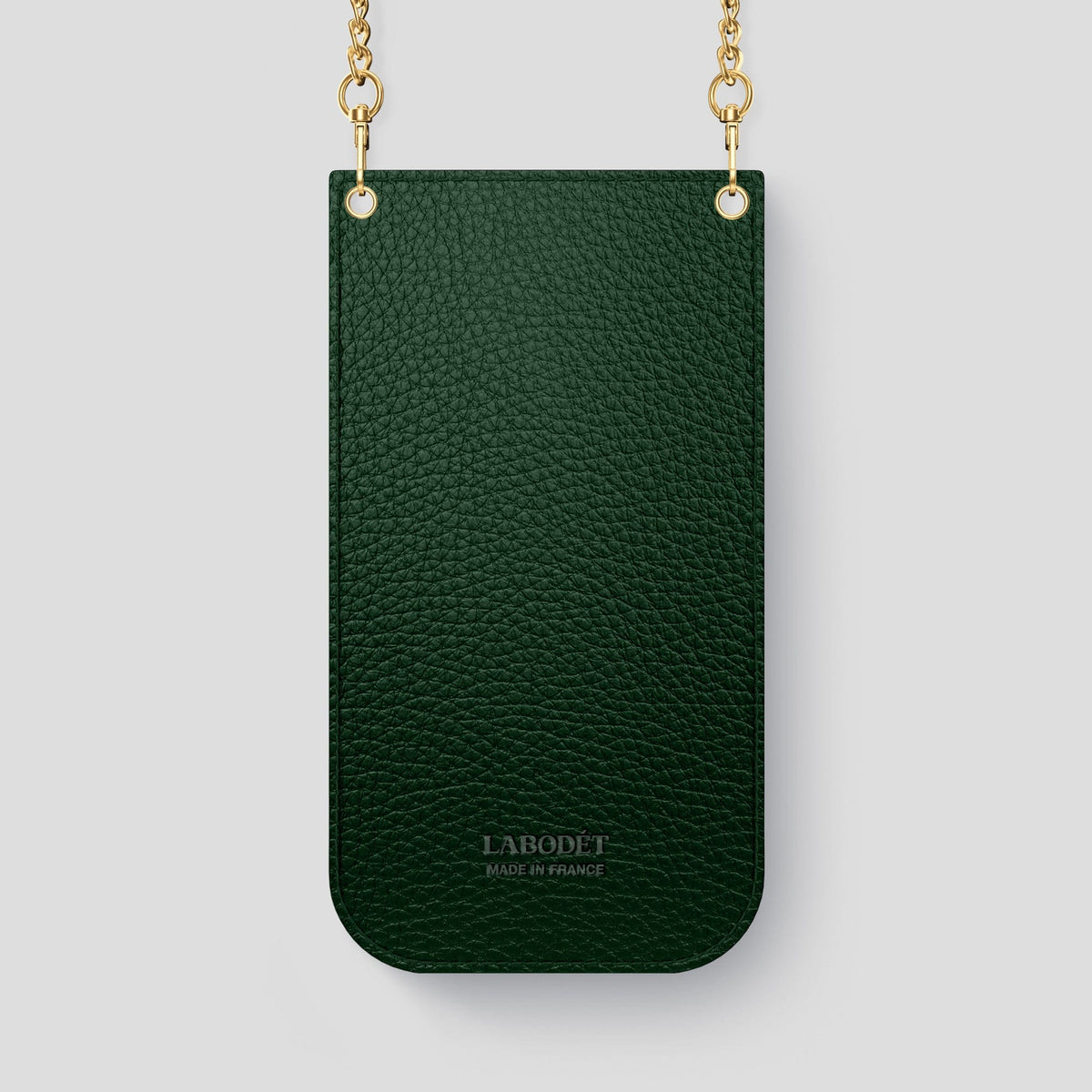 Red iPhone 14 Pro Max Crossbody Bag Alligator with Gold Metal -3 | Red-Gold