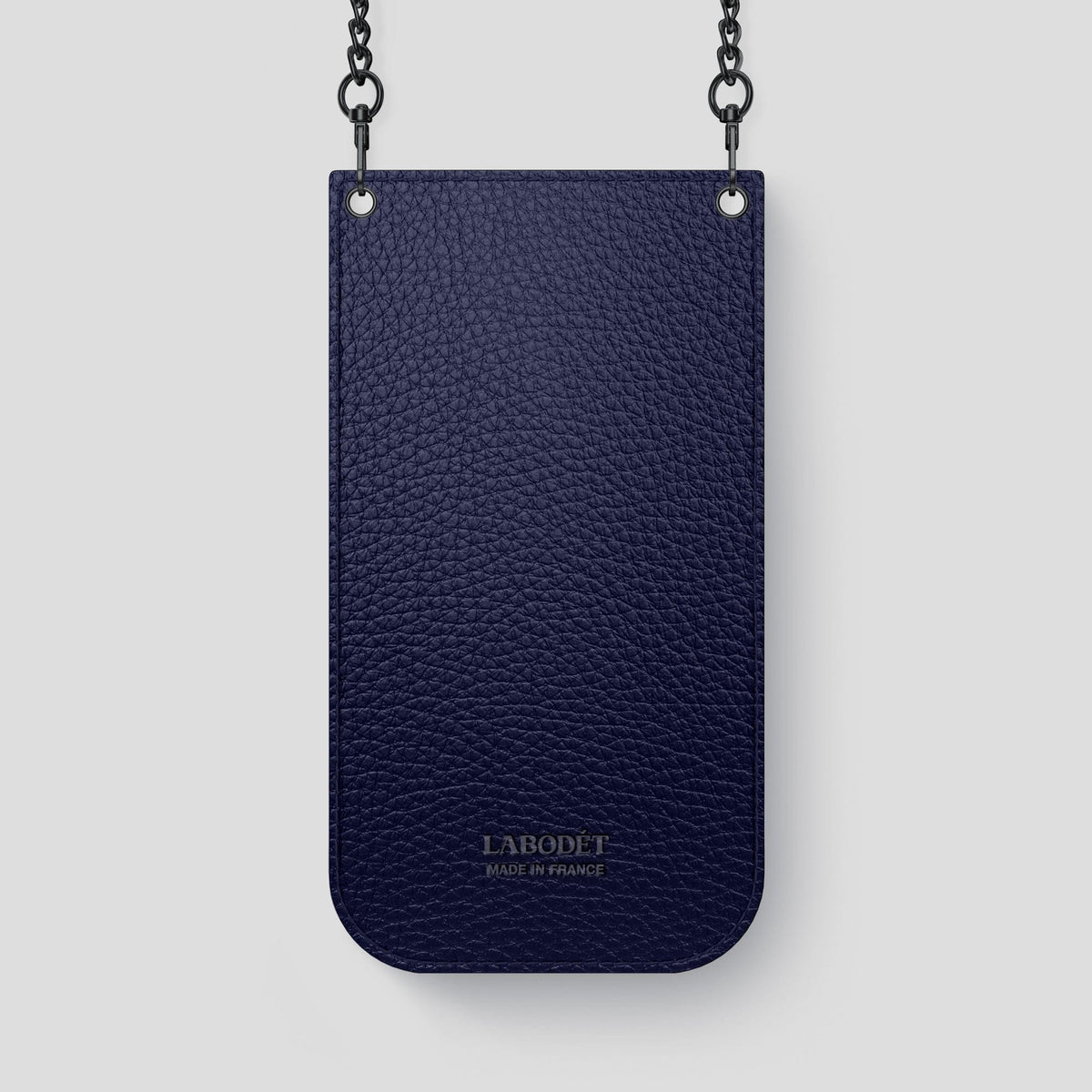 Royal Blue iPhone 14 Pro Max Crossbody Bag Alligator with Black Metal -3 | Royal-Blue-Black