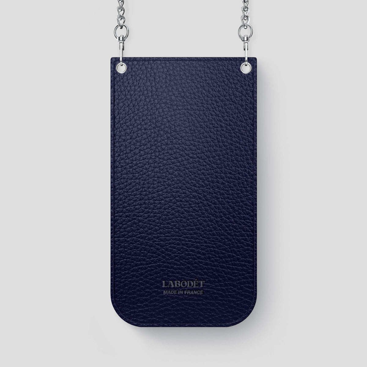 Royal Blue iPhone 14 Pro Max Crossbody Bag Alligator with Steel Metal -3 | Royal-Blue-Steel
