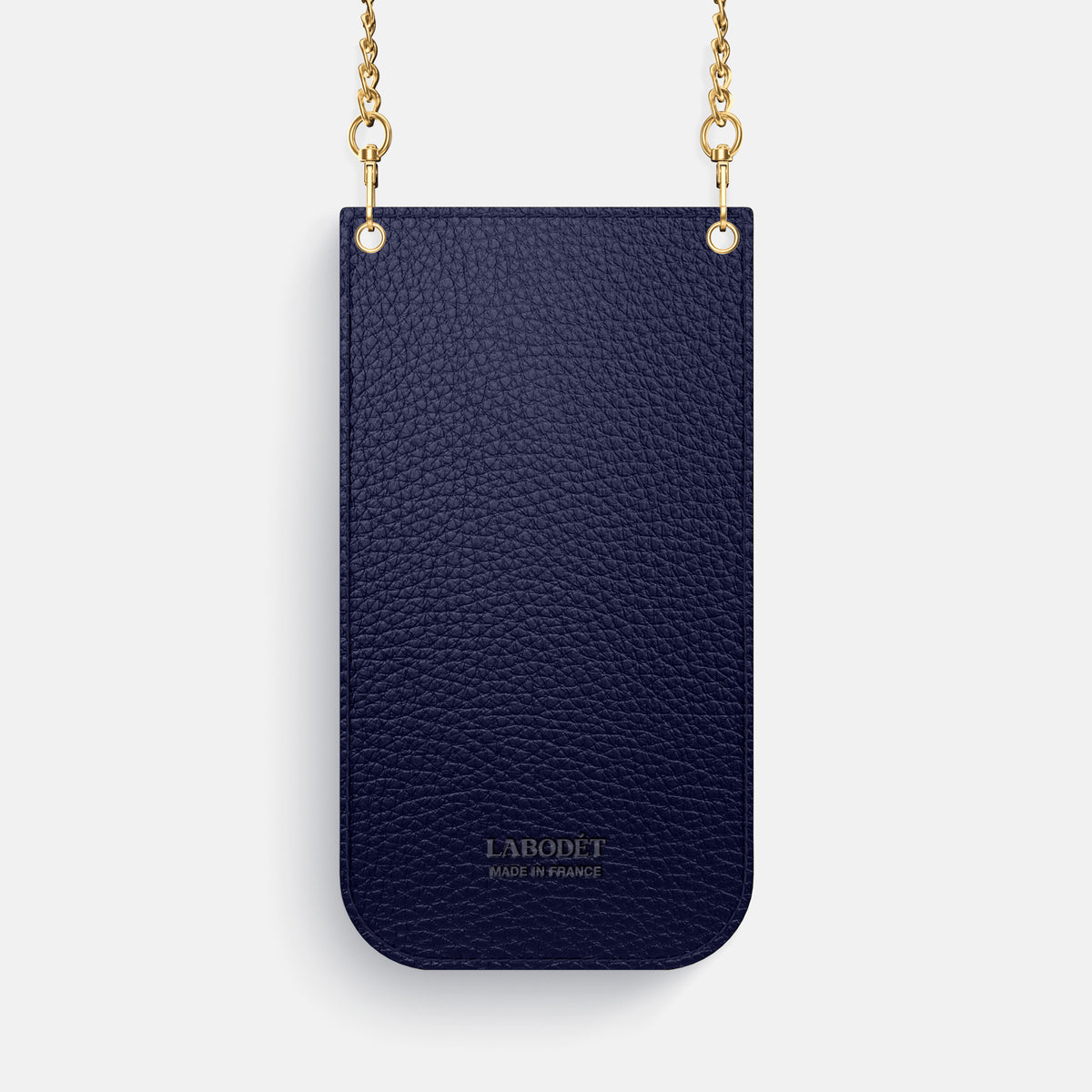 Royal Blue iPhone 16 Pro Crossbody Bag Alligator with Gold Metal -3 | Royal-Blue-Gold