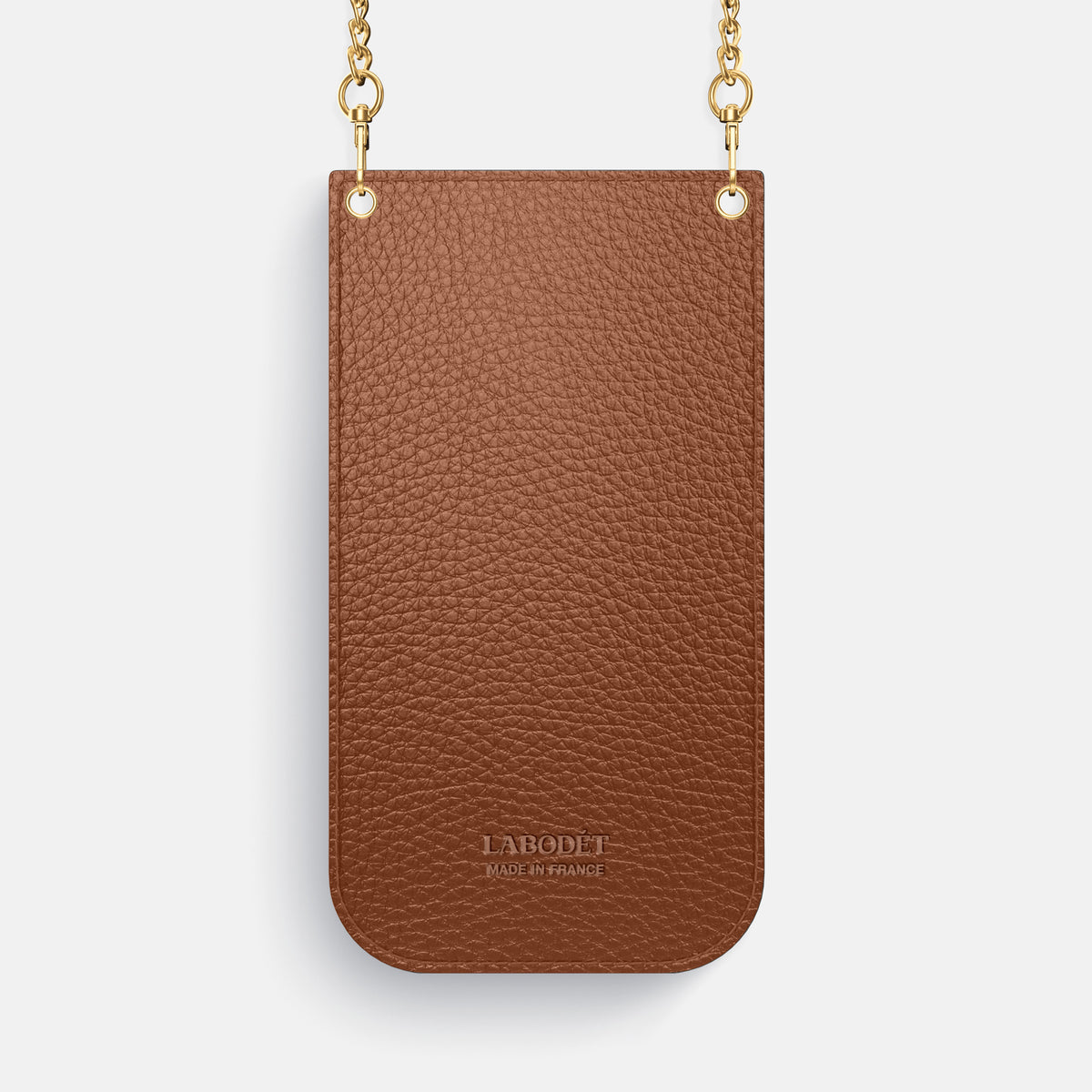 Dark-Brown iPhone 16 Pro Max Crossbody Bag Alligator with Gold Metal -3 | Dark-Brown-Gold