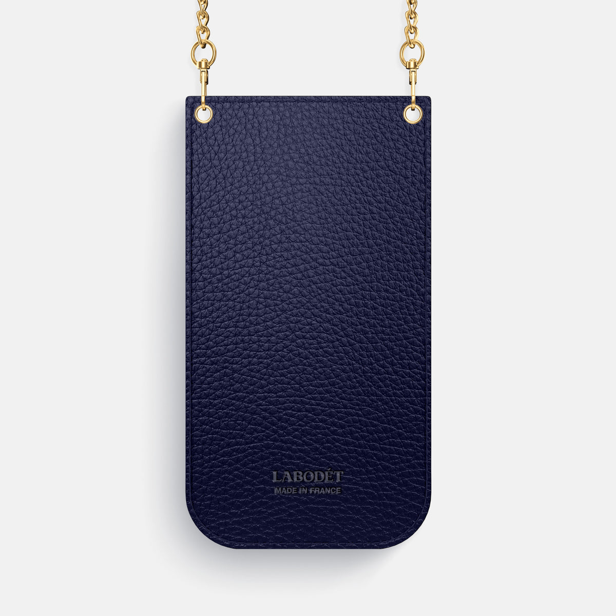 Royal Blue iPhone 16 Pro Max Crossbody Bag Alligator with Gold Metal -3 | Royal-Blue-Gold
