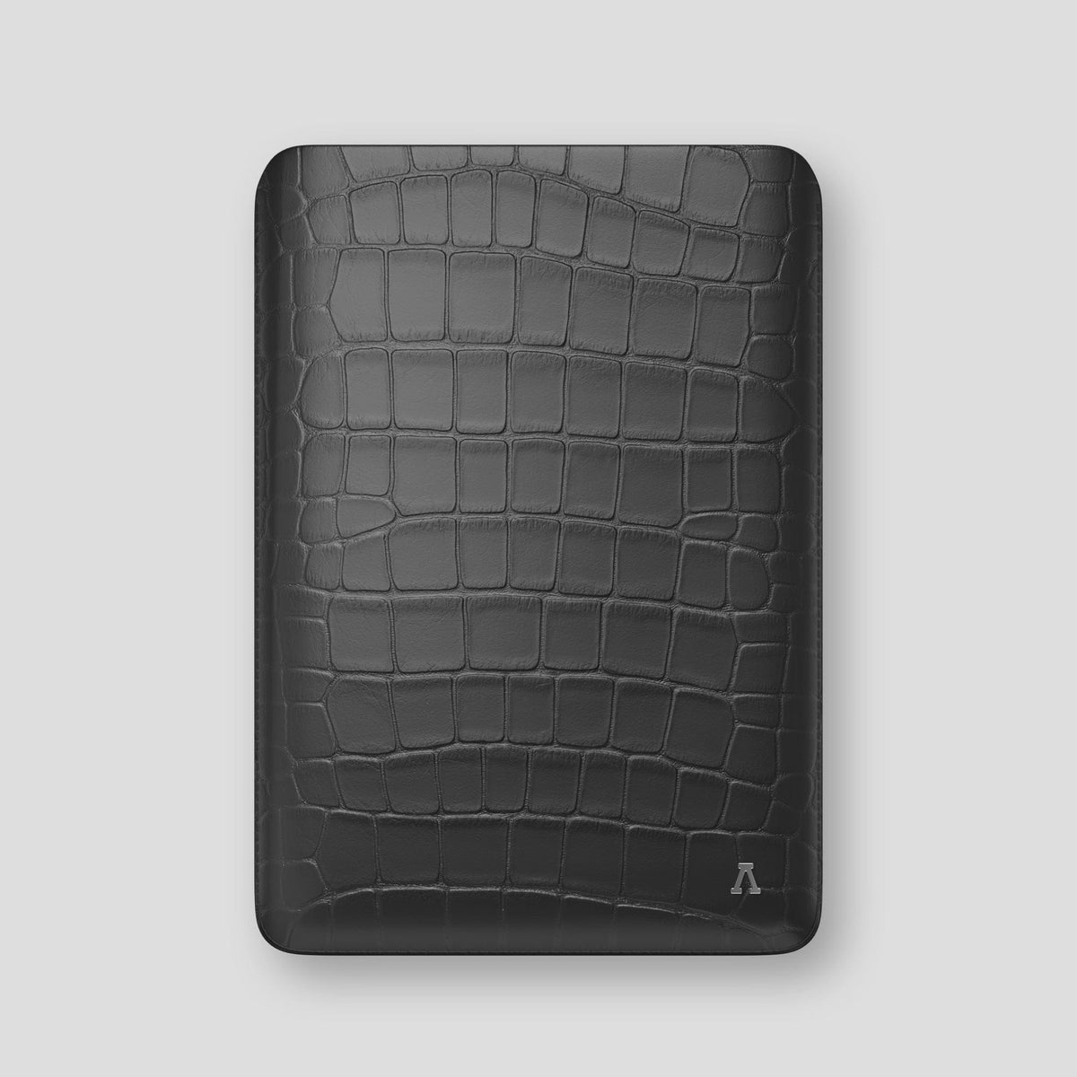 Grey Sleeve For MacBook Air 13-inch (2022 / 2024) Alligator with Steel Metal -1 | Grey-Steel