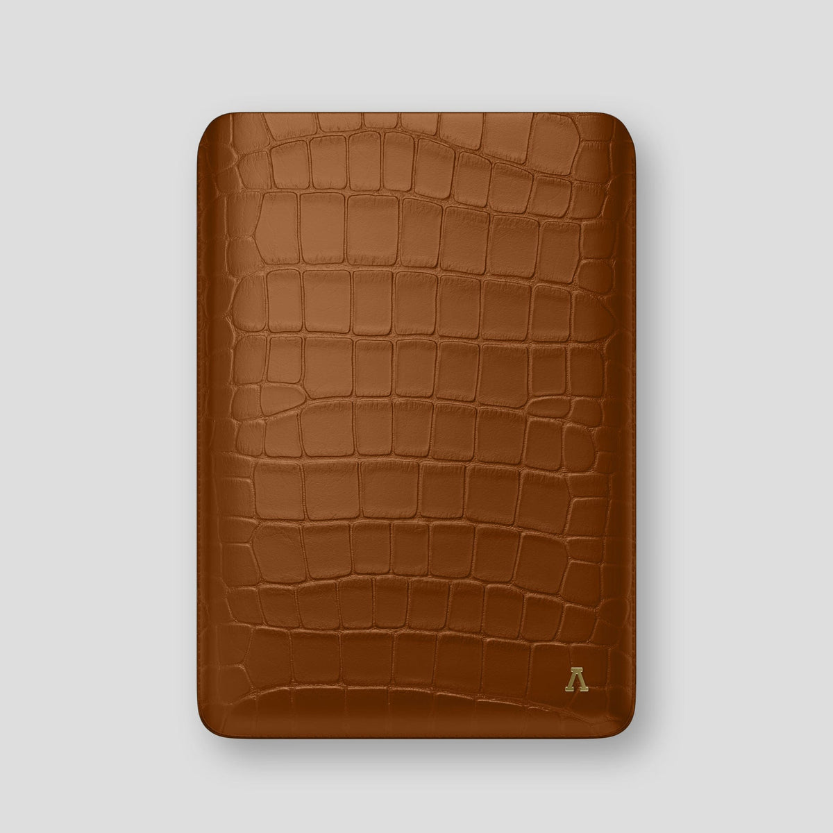 Honey Sleeve For MacBook Air 13-inch (2022 / 2024) Alligator with Gold Metal -1 | Honey-Gold