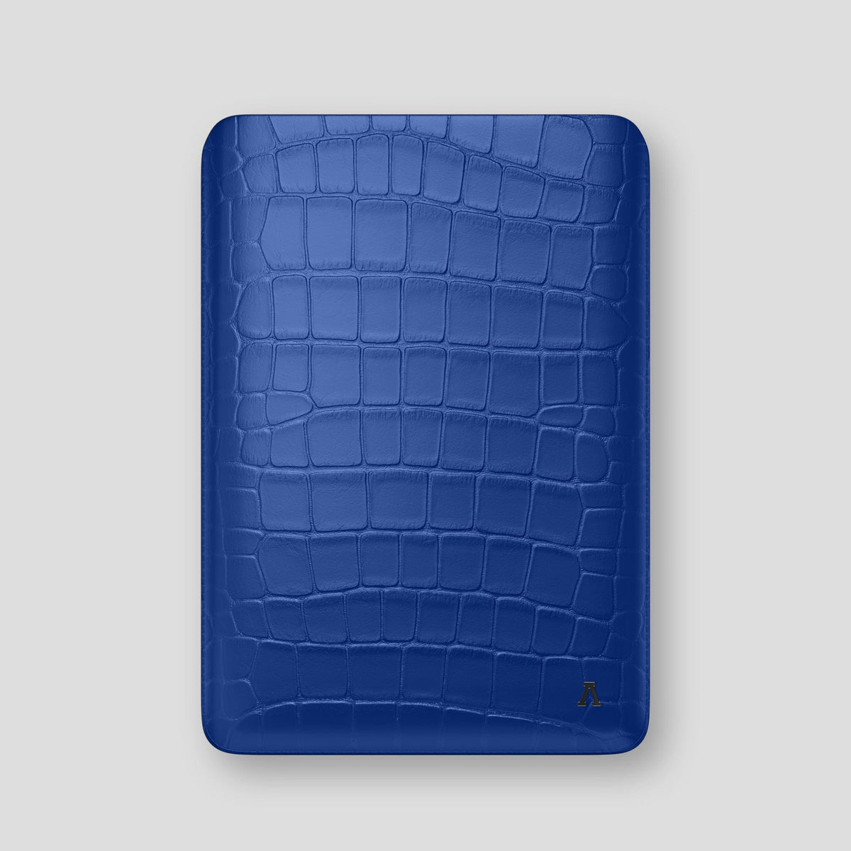 Royal Blue Sleeve For MacBook Air 13-inch (2022 / 2024) Alligator with Black Metal -1 | Royal-Blue-Black