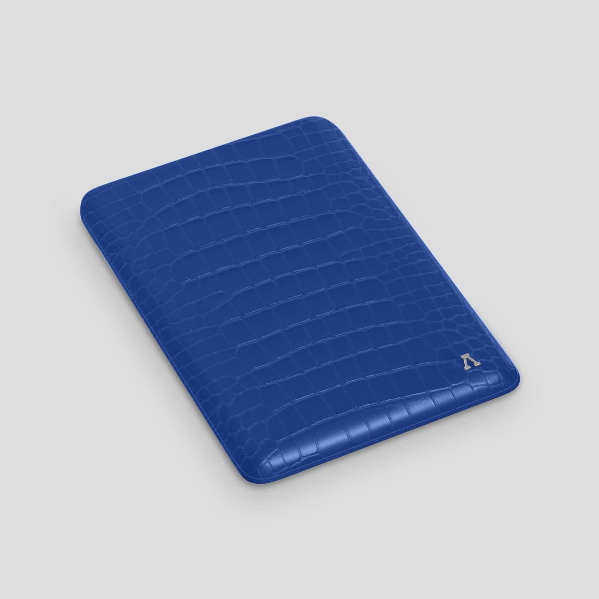 Royal Blue Sleeve For MacBook Air 13-inch (2022 / 2024) Alligator with Steel Metal -3 | Royal-Blue-Steel