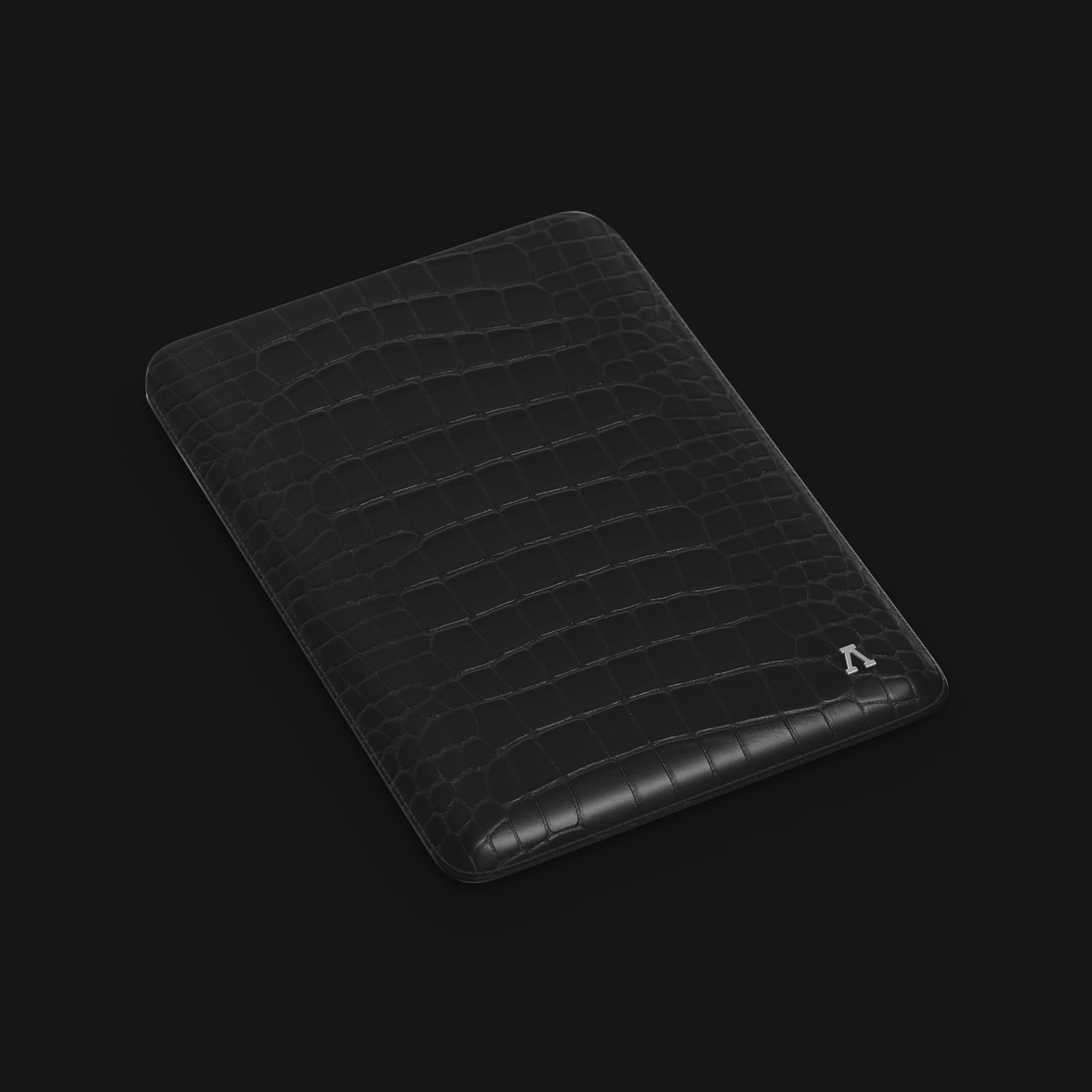 Edition-Black Sleeve For MacBook Alligator with Steel Metal -2 | Edition-Black-Steel