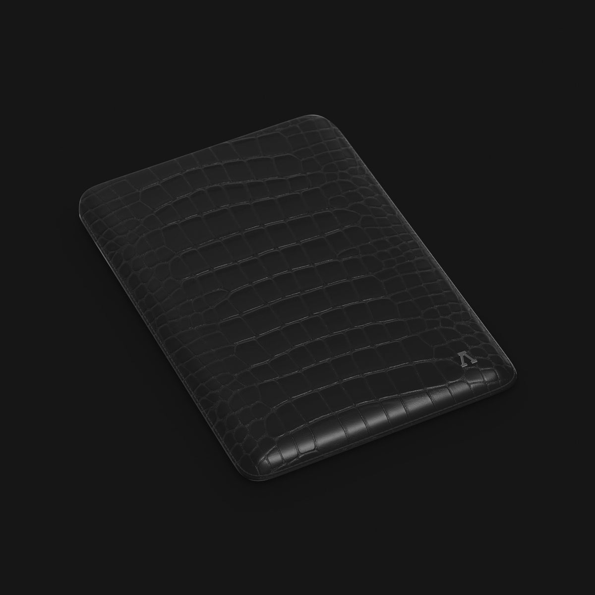 Edition-Black Sleeve For MacBook Alligator with Black Metal -2 | Edition-Black-Black