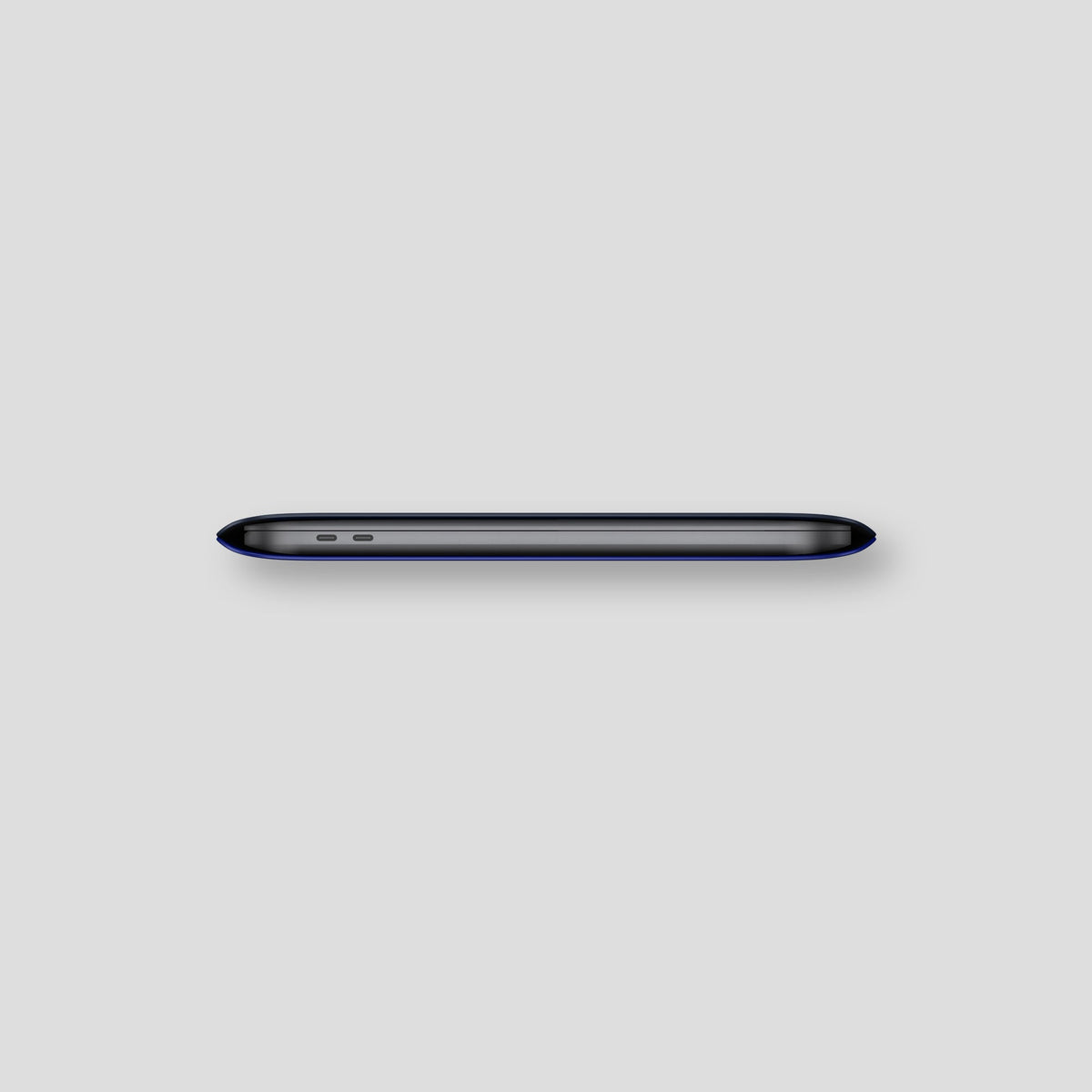 Navy Blue Sleeve For MacBook Air 13-inch (2022 / 2024) Alligator with Gold Metal -4 | Navy-Blue-Gold