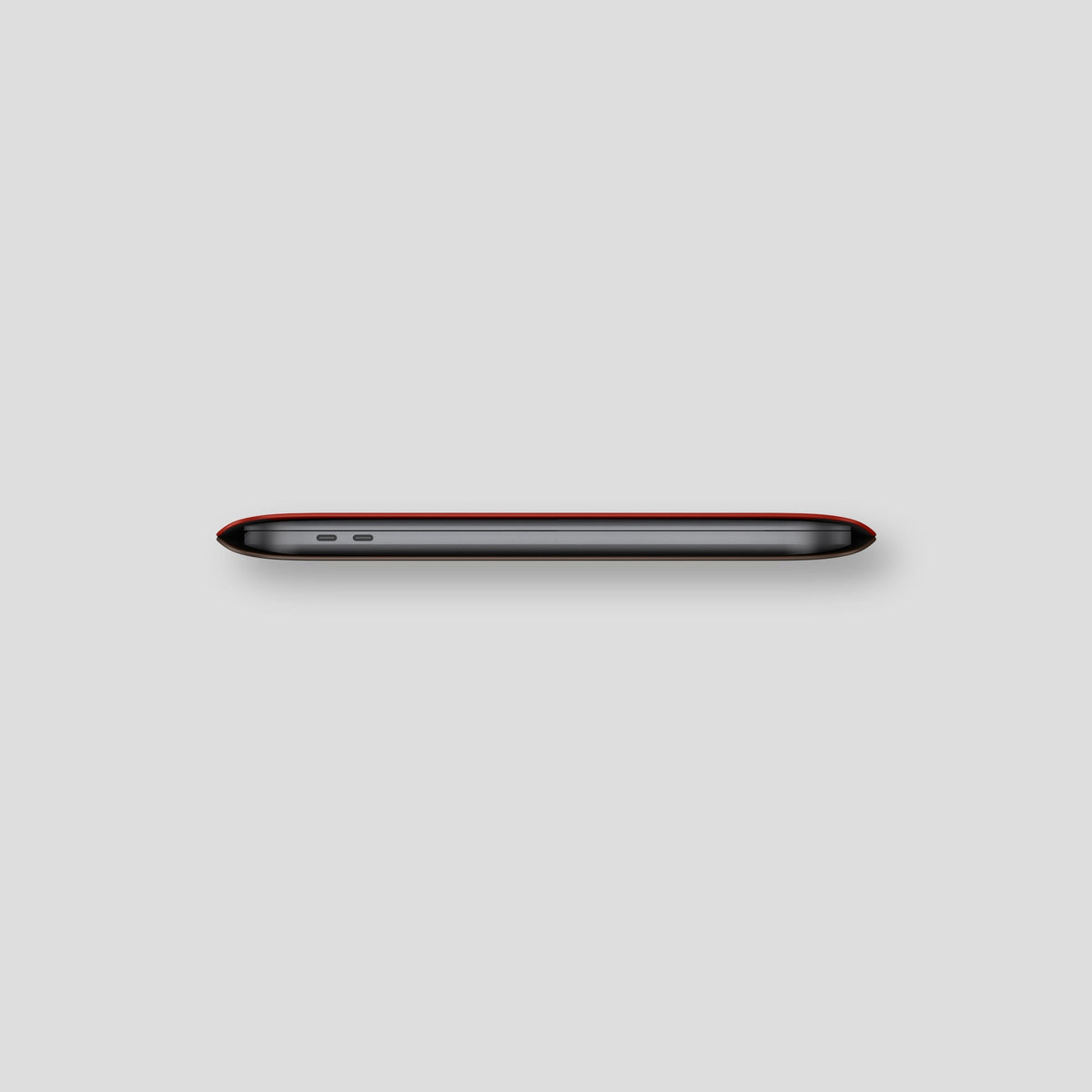 Red Sleeve For MacBook Air 13-inch (2022 / 2024) Alligator with Steel Metal -4 | Red-Steel