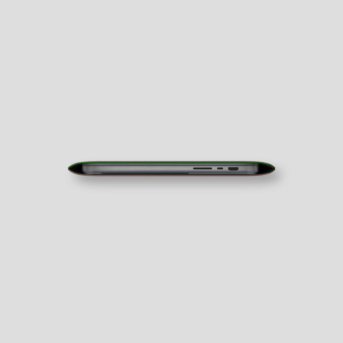 Apple-Green Sleeve MacBook Pro 16-inch In Alligator with Black Metal -4 | Apple-Green-Black