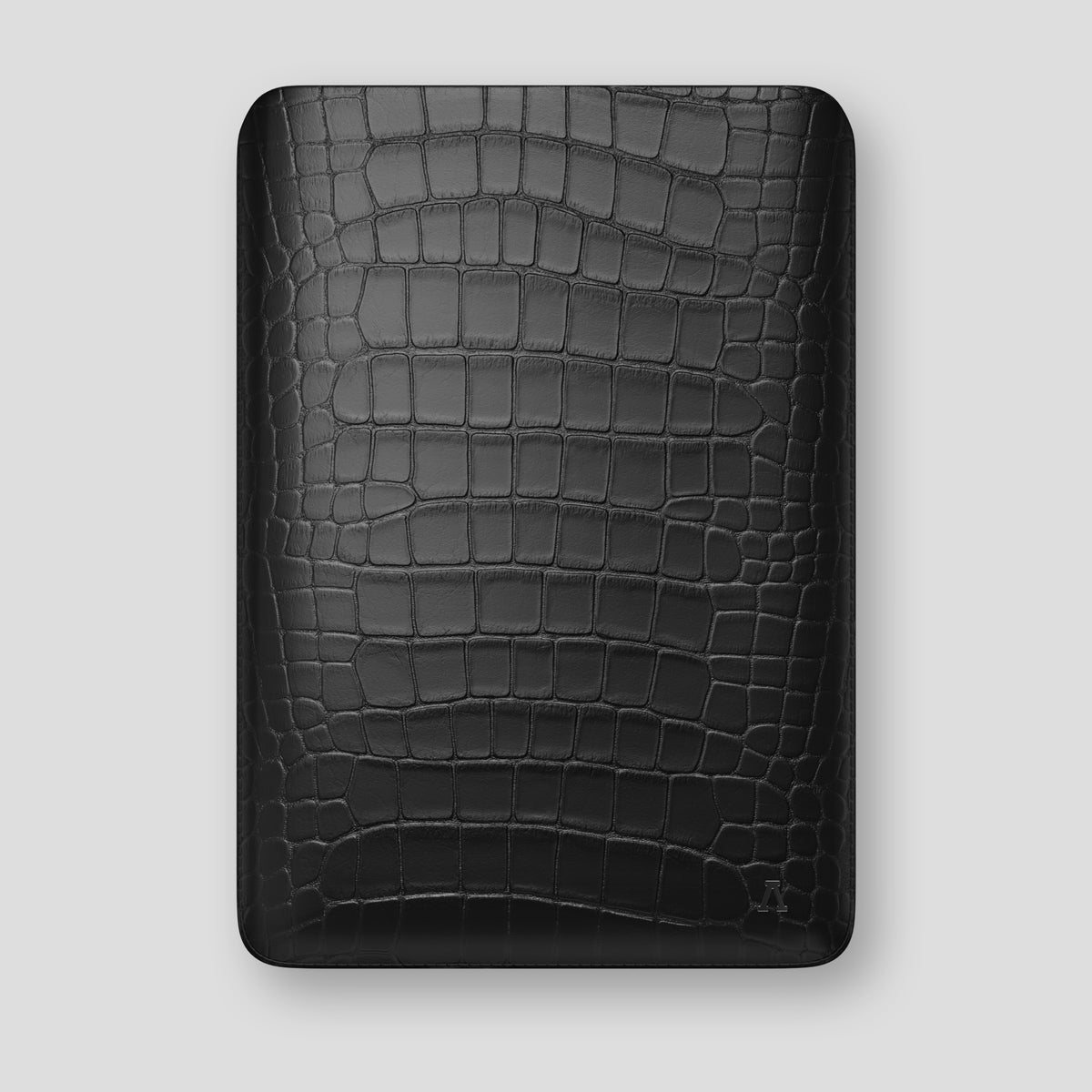 Black Sleeve MacBook Pro 16-inch In Alligator with Black Metal -1 | Black-Black