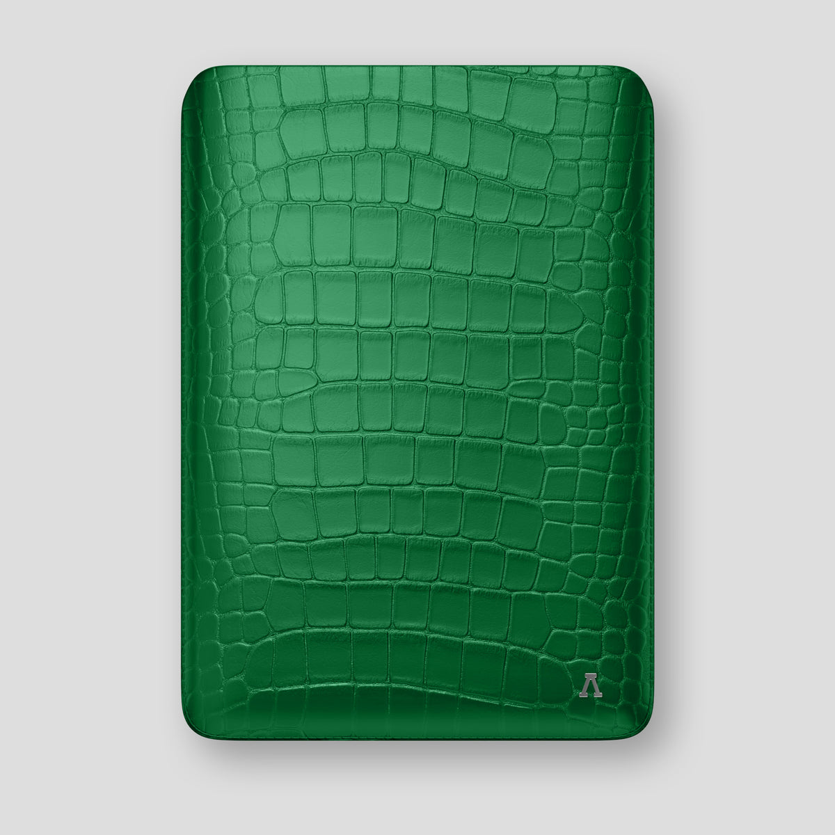 Forest-Green Sleeve MacBook Air 15-inch (2023 / 2024) In Alligator with Steel Metal -1 | Forest-Green-Steel