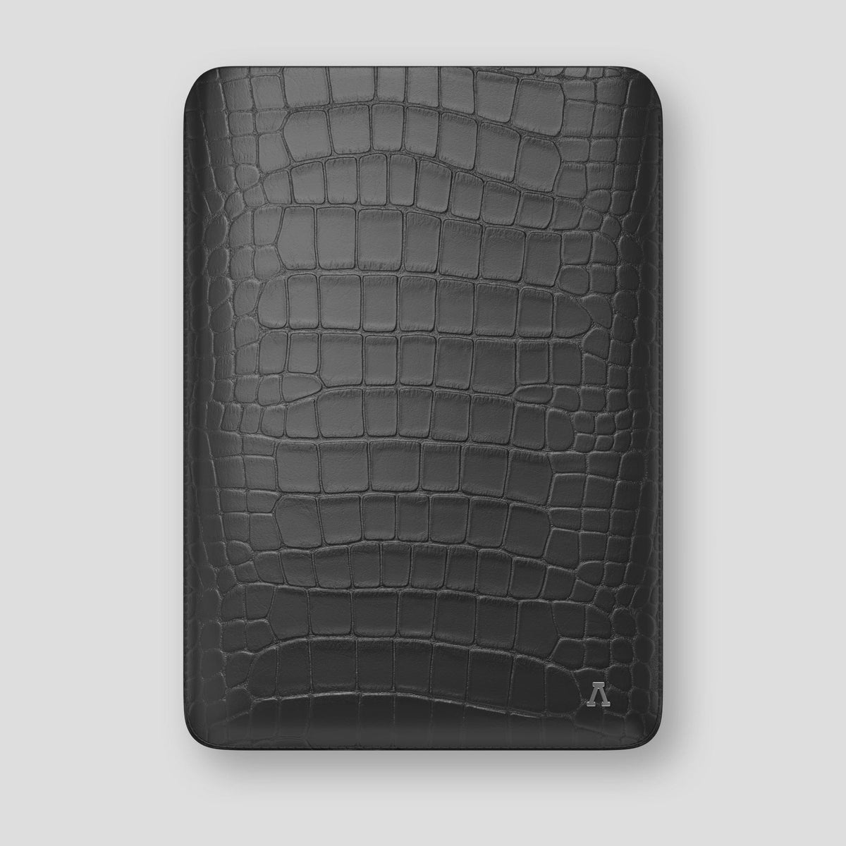 Grey Sleeve For MacBook Air 15-inch (2023 / 2024) Alligator with Steel Metal -1 | Grey-Steel