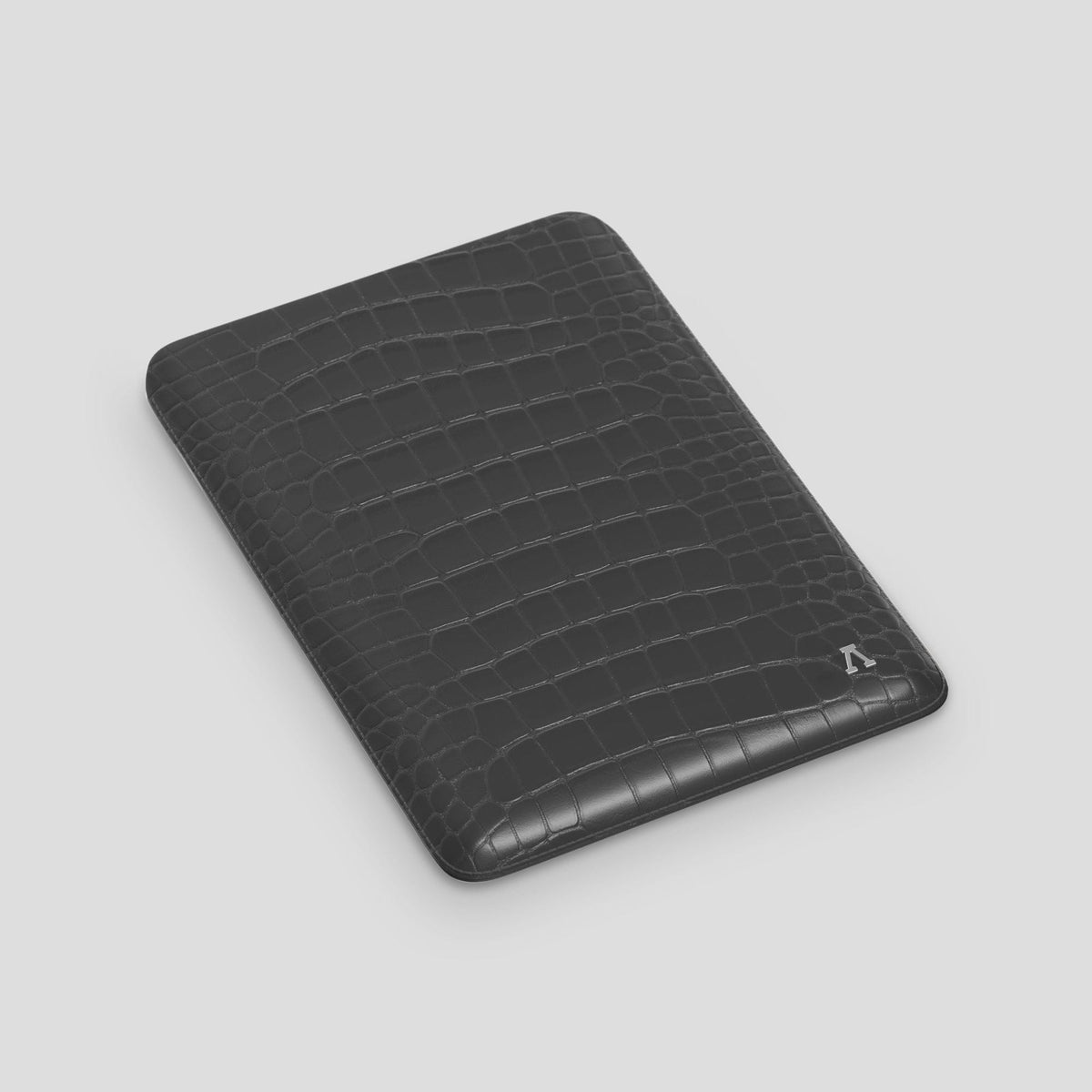 Grey Sleeve For MacBook Air 15-inch (2023 / 2024) Alligator with Steel Metal -3 | Grey-Steel