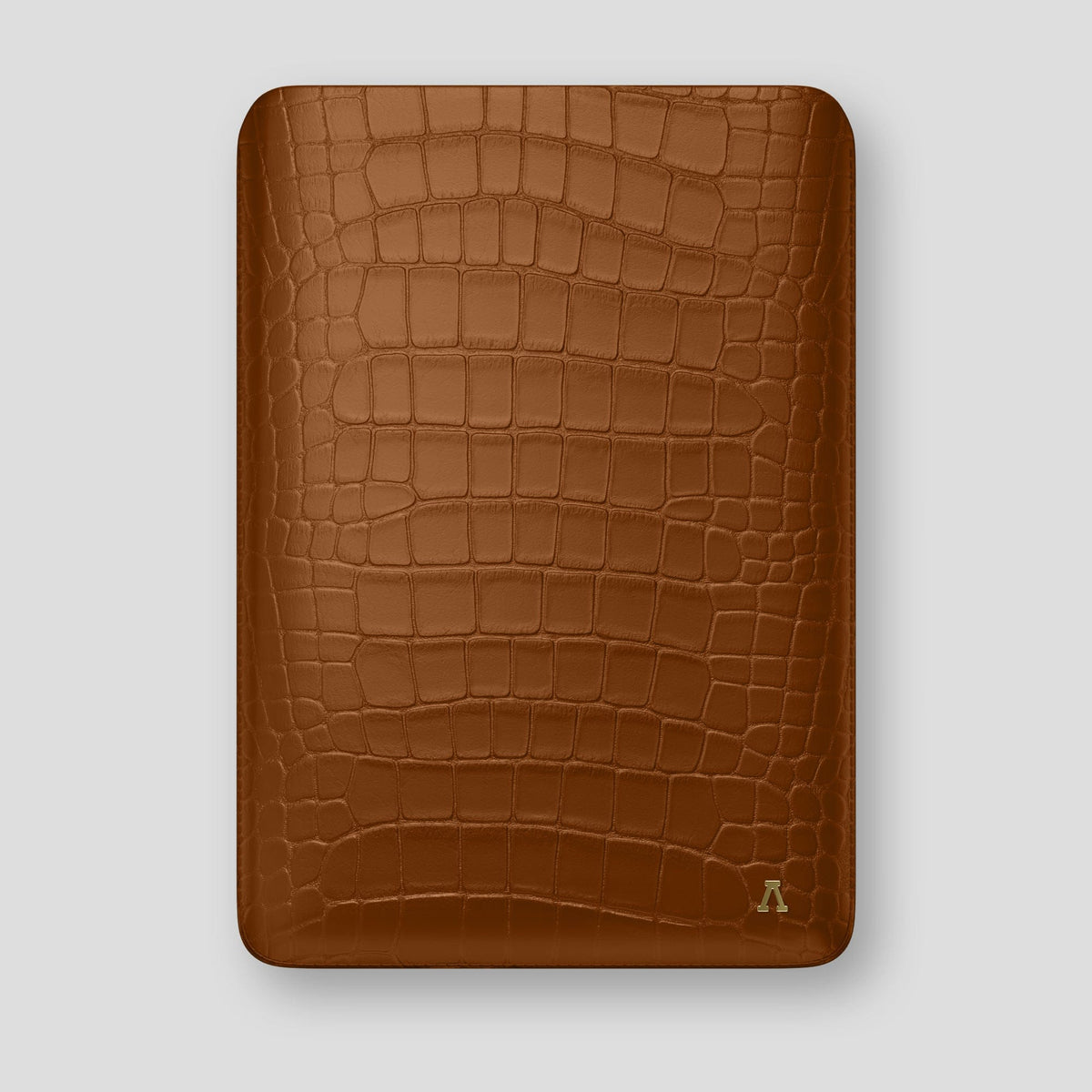 Honey Sleeve For MacBook Air 15-inch (2023 / 2024) Alligator with Gold Metal -1 | Honey-Gold