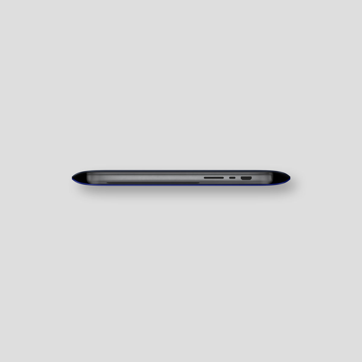 Navy Blue Sleeve MacBook Pro 16-inch In Alligator with Black Metal -4 | Navy-Blue-Black
