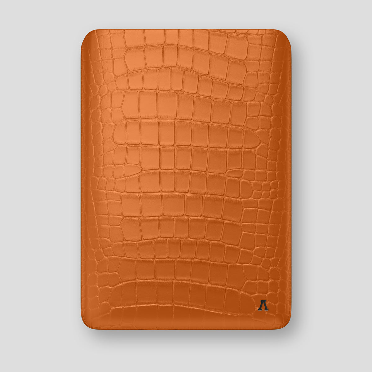 Orange Sleeve MacBook Pro 16-inch In Alligator with Black Metal -1 | Orange-Black