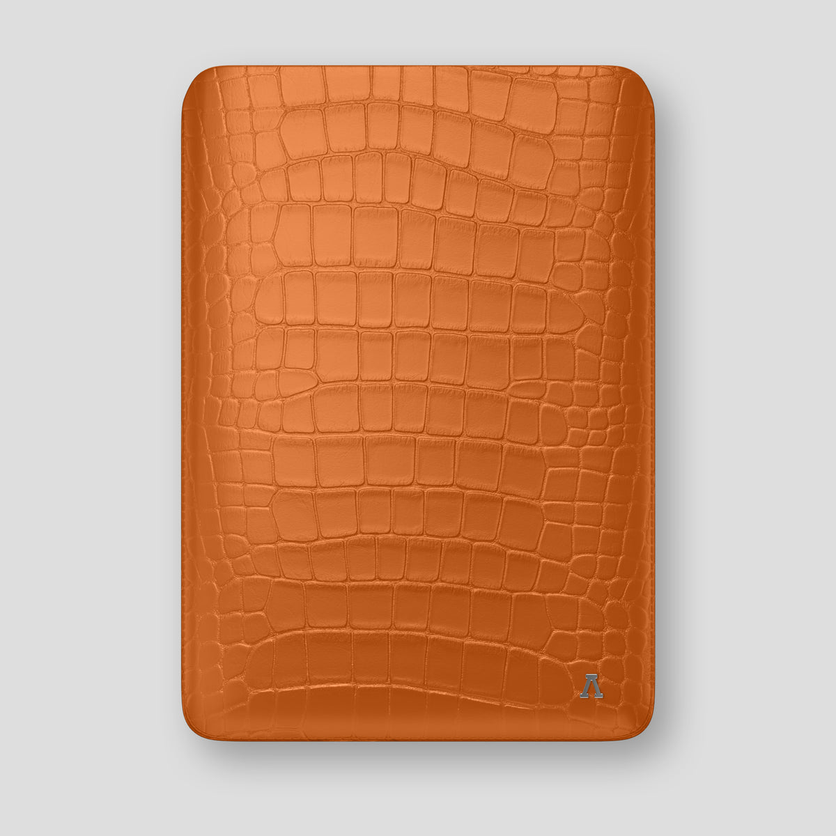 Orange Sleeve MacBook Pro 16-inch In Alligator with Steel Metal -1 | Orange-Steel