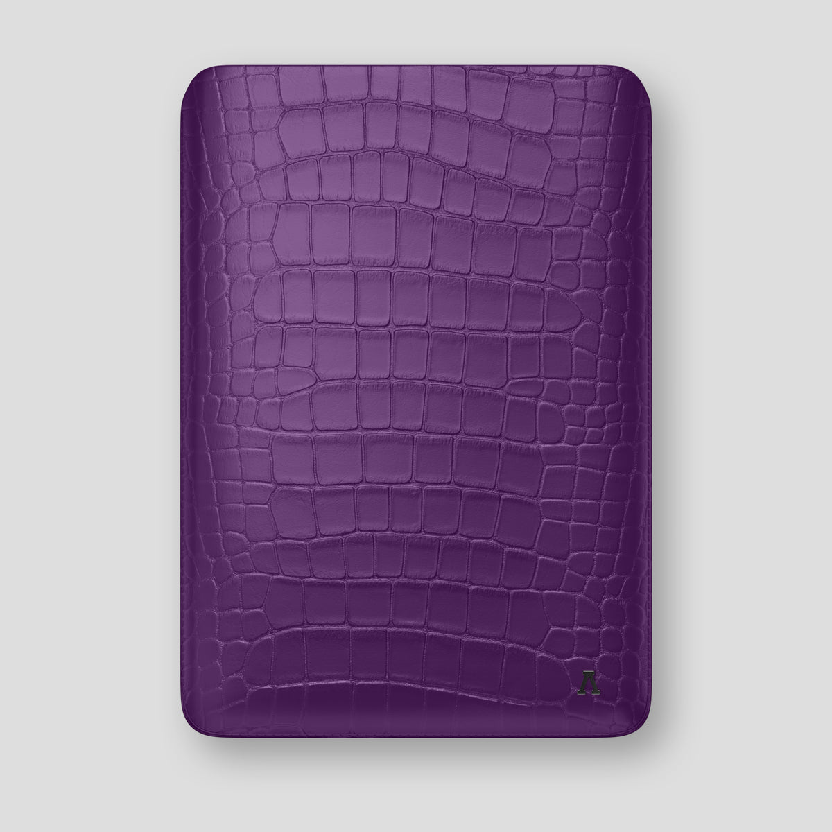 Purple Sleeve MacBook Pro 16-inch In Alligator with Black Metal -1 | Purple-Black